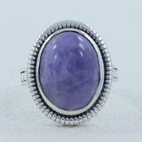Hackmanite Silver Ring