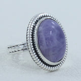 Hackmanite Silver Ring