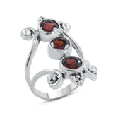 Multi-Gemstones Designer Ring in 925 Sterling Silver