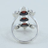 Multi-Gemstones Designer Ring in 925 Sterling Silver
