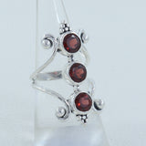 Multi-Gemstones Designer Ring in 925 Sterling Silver