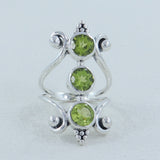 Multi-Gemstones Designer Ring in 925 Sterling Silver