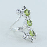 Multi-Gemstones Designer Ring in 925 Sterling Silver