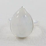 Rainbow Moonstone Silver Ring