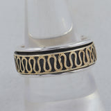 925 Sterling Silver Dual Tone Band Rings