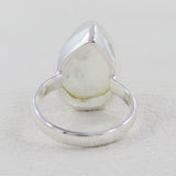 Rainbow Moonstone Silver Ring