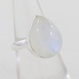 Rainbow Moonstone Silver Ring