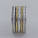 925 Sterling Silver Two-Tone Band Ring