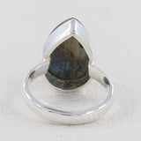 Rainbow Moonstone Silver Ring
