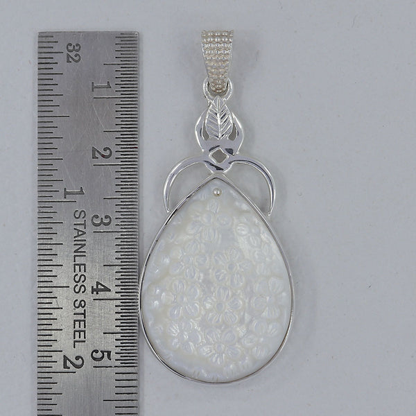 925 Silver White Mother of Pearl Designer Pendants