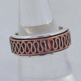 925 Sterling Silver Dual Tone Band Rings
