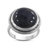 Spectrolite Silver Rings