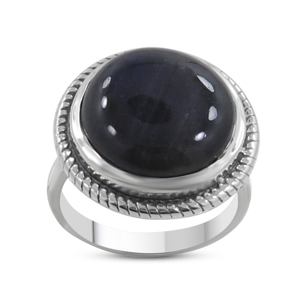 Spectrolite Silver Rings