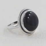 Spectrolite Silver Rings