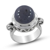 925 Sterling Silver Blue Topaz Rings