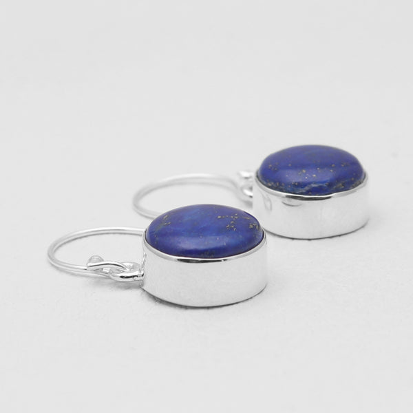 Lapis Lazuli Silver Earrings