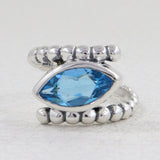 Marquise Amethyst Silver Ring