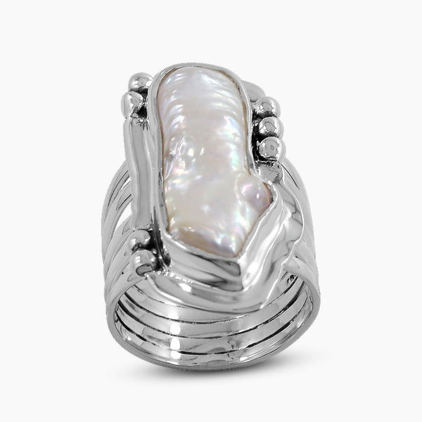 Fresh Water Pearl Silver Rings