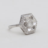 925 Sterling Silver Uncut Diamond Rings