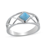 Larimar Silver Ring
