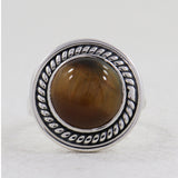 925 Silver Tiger Eye Ring