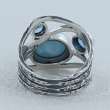 Larimar Silver Ring