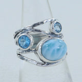 Larimar Silver Ring