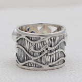 925 Sterling Silver Blue Topaz Rings