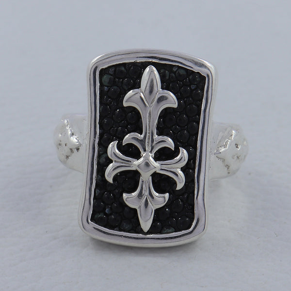 Stingray Leather Silver Rings