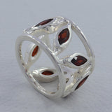 925 Silver Blue Topaz Band Ring