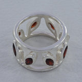 925 Silver Blue Topaz Band Ring