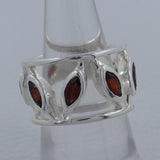 925 Silver Blue Topaz Band Ring