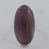 925 Silver Botswana Agate Ring
