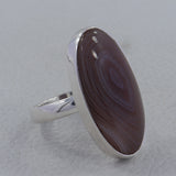 925 Silver Botswana Agate Ring