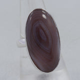 925 Silver Botswana Agate Ring