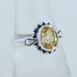 Citrine Silver Ring