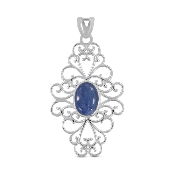 925 Sterling Silver Larimar Pendant