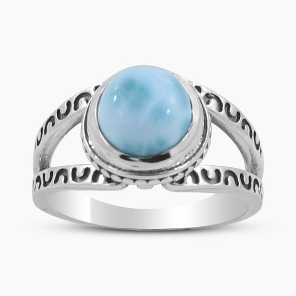 Larimar Silver Ring