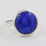 Natural Lapis Lazuli Sterling Silver Rings