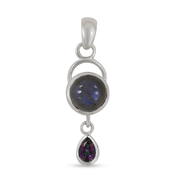 925 Sterling Silver Labradorite Pendant