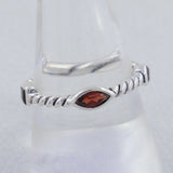 925 Sterling Silver Blue Topaz Ring