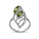 Garnet Gemstone Sterling Silver Ring
