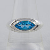 Amethyst Marquise cut Silver Ring