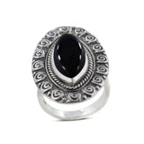 925 Sterling Silver Larimar Ring