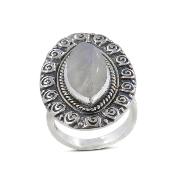 925 Sterling Silver Larimar Ring