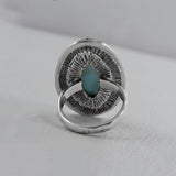 925 Sterling Silver Larimar Ring