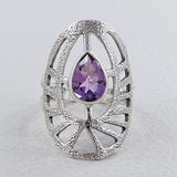 925 Sterling Silver Blue Topaz Rings