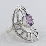 925 Sterling Silver Blue Topaz Rings