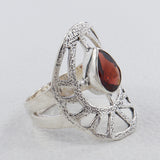 925 Sterling Silver Blue Topaz Rings