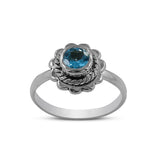 925 Sterling Silver Natural Garnet Rings